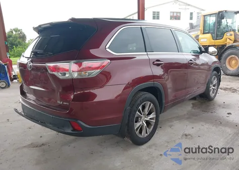2014 Toyota Highlander Xle V6 from USA, damaged, VIN 5TDJKRFH7ES019682
